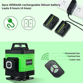 D0102HEQ906 LEZASTAR Beam Laser Level Cross Line Set #3