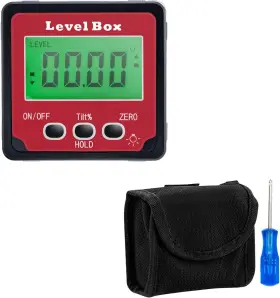 020653 MCBAZEL Digital Angle Finder Level Tool Magnetic Base