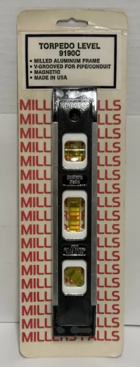 9190C MILLER FALLS Torpedo Level Magnetic Nos