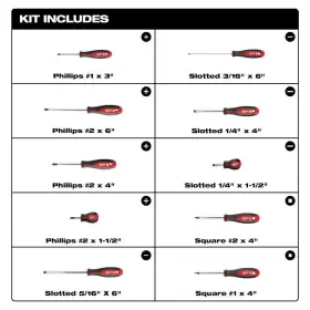 48-22-5210-48-22-2710 MILWAUKEE Locking Die Cast Torpedo Set #2