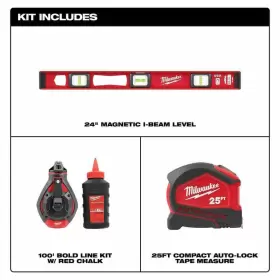 888234579376 MILWAUKEE Beam Level Bold Line Chalk Reel Auto #2