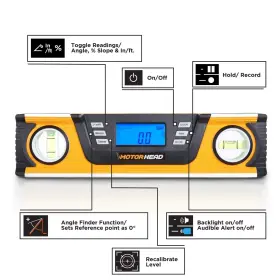 MH-02-DL-B1-10-1 MOTORHEAD Smart Digital Level Lcd Screen #2
