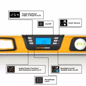 MH-02-DL-B1-24-1 MOTORHEAD Smart Digital Level Lcd Screen #2