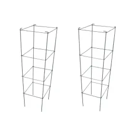 746695361742 MTB SUPPLY Galvanized Square Folding Tomato Cage
