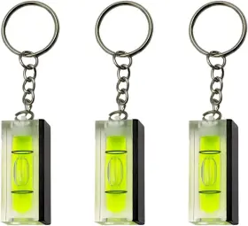 751314476028 OBJUNI Magnetic Mini Bubble Level Keychain