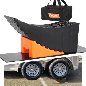 17PL OULEME Raised Tire Ramp Curved Leveling Blocks Rv Camper