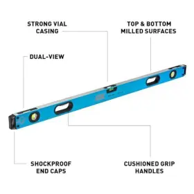013523042723 OX Tools Spirit Level Box Beam Rubber Grip #2
