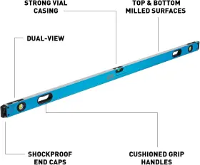 OX-P024424 OX TOOLS Box Level Rubber Grip Construction #2