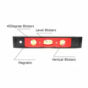 630991185112 PITLITE Bubble Spirit Level Magnetic Torpedo #2