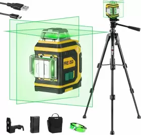 PLC360DI-1 PREXISO Rechargeable Leveling Laser Level Tripod
