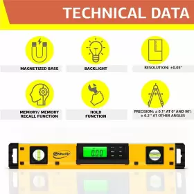 506062895009 SHEFIO Digital Smart Level Tool Magnetic Torpedo #2