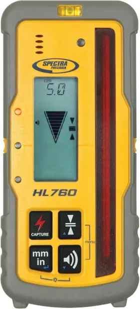HL760 SPECTRA PRECISION Laser Receiver Capture Window Digital