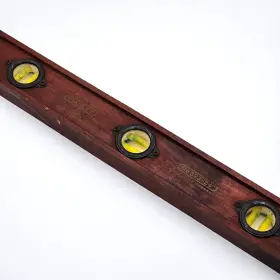 323-24 STANLEY Wood Bubble Level Cherry