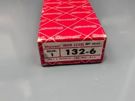 132-6 STARRETT Machinist Cast Iron Bench Level #2