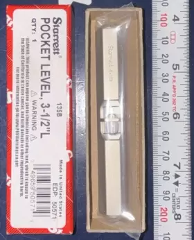 135B STARRETT Pocket Level Vial Edp #3