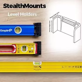 OM-LM-BLK-2 STEALTHMOUNTS Level Holder Locking Mount Storage #2