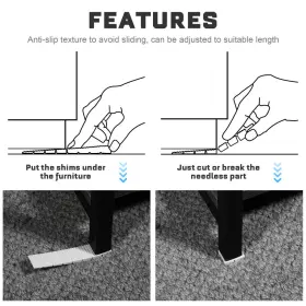 AE0Q1708477VKIP96X TEHAUX Toilet Shims Leveling Furniture #2