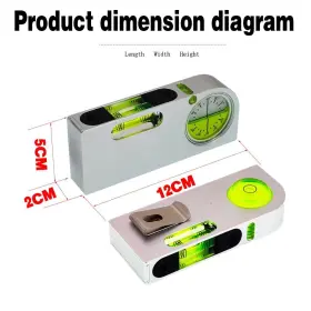 721410187159 THE YAN He Solid Alloy Level Ruler Tilt Angle #2