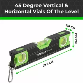 436605200033 TOOLZILLA Torpedo Level Magnetic Box Measuring #2