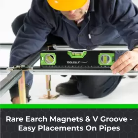 436605200033 TOOLZILLA Torpedo Level Magnetic Box Measuring #3