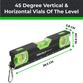 TZ025-9IN TOOLZILLA Torpedo Level Magnetic Box Measuring Tool #3