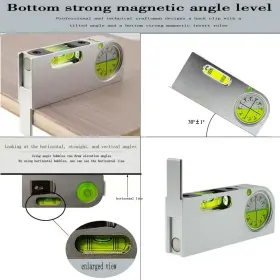 799194388857 UMEI Angle Measuring Level Magnetic Solid Alloy #3
