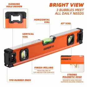 YST040912 URASISTO Torpedo Level Magnetic Tool Bubb #2