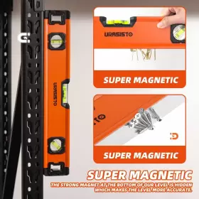 YST040912 URASISTO Torpedo Level Magnetic Tool Bubb #3