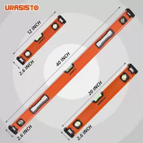 YST040918 URASISTO Spirit Level Set Magnetic Torpedo #2