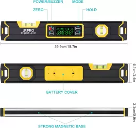 696230554170 URPRO Digital Torpedo Level Protractor Neodymium #2