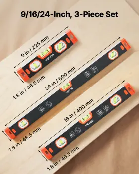 197988188056 VEVOR Magnetic Torpedo Level Set Groove