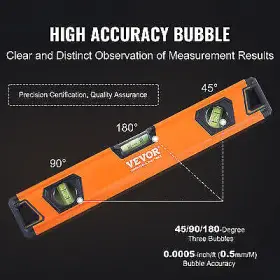 ST08003 VEVOR Torpedo Level Set Bubble Spirit #3