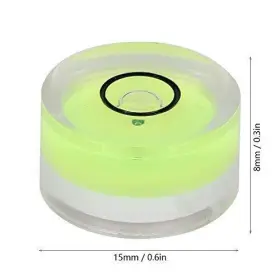 0.6X0.3X0.2IN WAL FRONT Mini Round Spirit Level Bubble #3