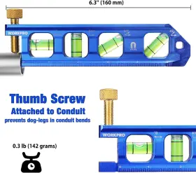 744759411068 WORKPRO Conduit Bending Level Magnetic Torpedo #2