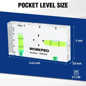 820909693895 WORKPRO Level Mini Tool Magnetic Differen #2