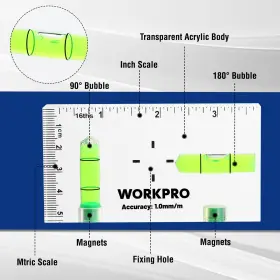 820909693895 WORKPRO Level Mini Tool Magnetic Differen #3