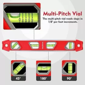 W062071 WORKPRO Torpedo Level Magnetic Leveler Tool Plumbing #2