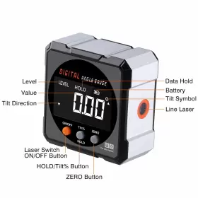 DC107 XINJIAYI Digital Angle Finder Magnetic Laser Level Line #3