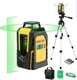 PREXISO 360&deg; Laser Level with Tripod, 100Ft Self Leveling Cross Line Laser