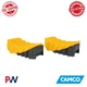 Camco Curved Camper/RV Levelers & RV Wheel Chocks  Heavy-Duty Honeycomb Design