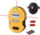 PREXISO Multi Surface Laser Level LED Light Vial, 30Ft Horizontal & Vertical Lin