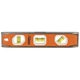 Johnson 1435-1000 Aluminum Black 3-Vial Magnetic Torpedo Level 10 L in.