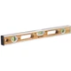 BETHEL Bamboo Level, 24 Inch Level & Tool Solid Block Acrylic Vials, Light 