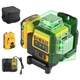 DEWALT DW089LG 12V Green Beam Laser Level 3x360&deg; Self Leveling with Charge Kit