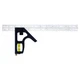 Johnson 400 Metal Black Cast Zinc Head Combination Square 12 L in.