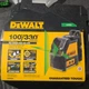 DEWALT DW088CG Self-Leveling Cross Line Laser Green Beam, Durable, Accurate