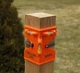 Johnson Post & Pipe Level, Size: 4" x 5" x 9", Model: 175-O, Orange - 120 qty