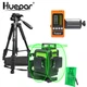 Huepar 12 Lines Self Leveling Rotary Cross Line Laser Level with tripod+Receiver
