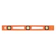 Johnson Level & Tool 7724-O Level, Plastic, 24 In L, 3 Vials, Orange