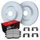 For Subaru Forester 19-24 R1 Concepts Carbon Series Front Brake Kit w 5000 Pads